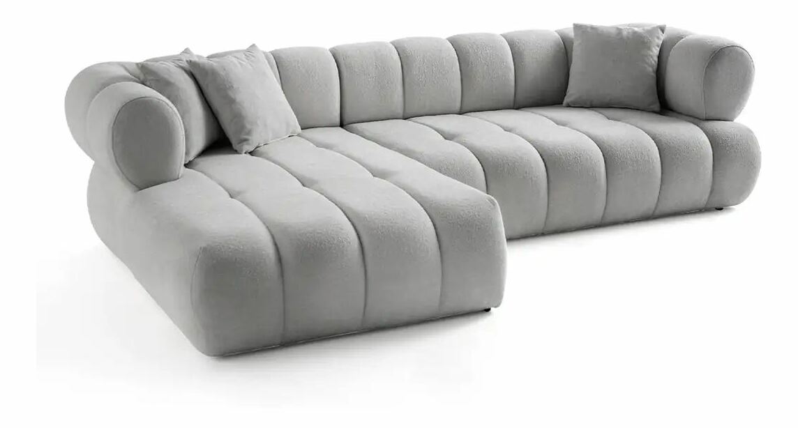 Rohová sedačka Petronel (šedá) (L)