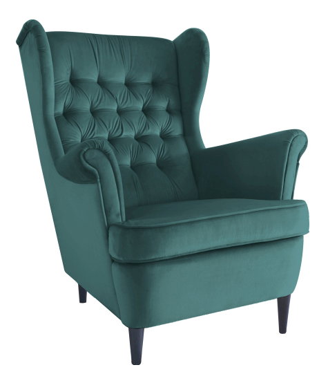 Relaxační křeslo Hollis (tmavě zelená)