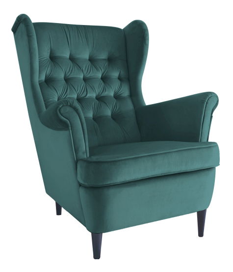 Relaxační křeslo Hollis (tmavě zelená)