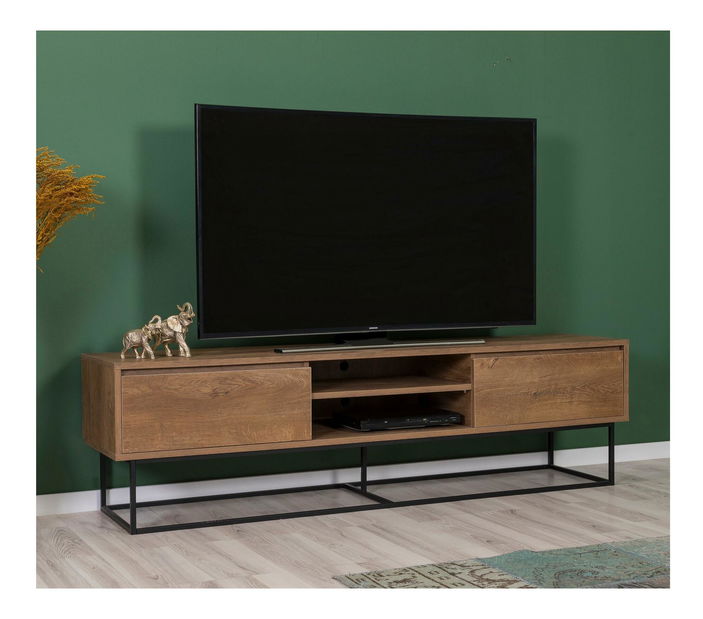 Sada nábytku do obývacího pokoje Laxi 11 (ořech + černá)