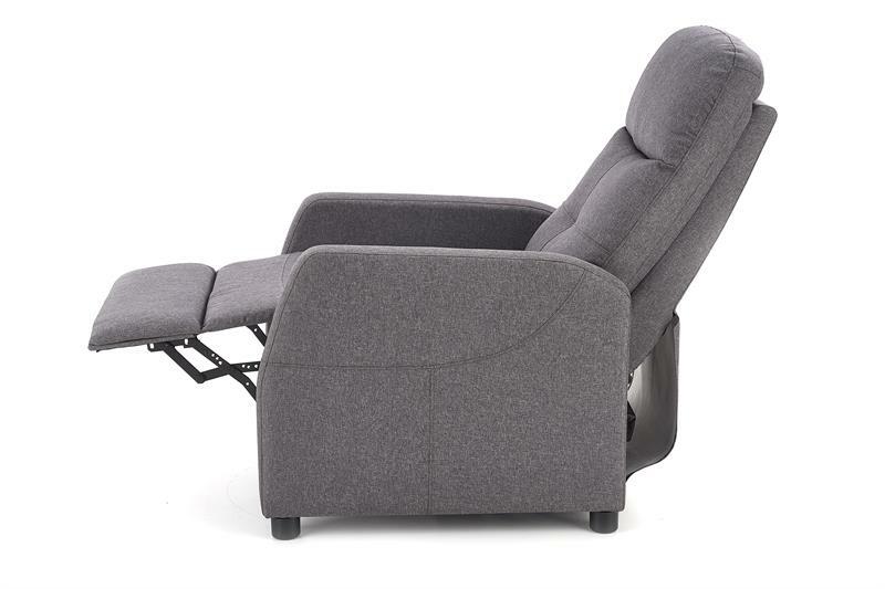 Relaxační křeslo Fallon (tmavě šedá)