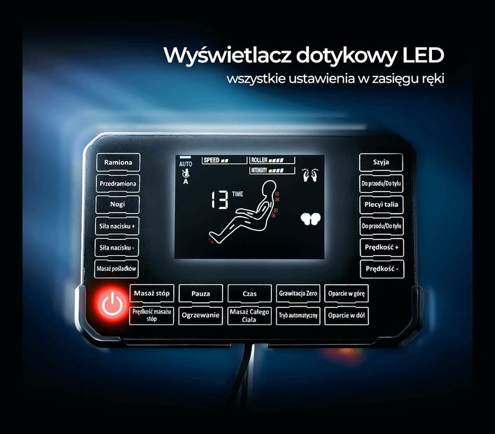 Masážní křeslo Visita Max (černá)