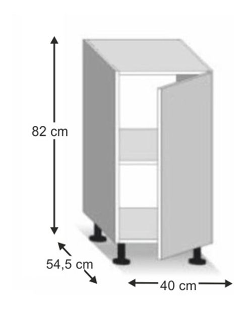 Dolní kuchyňská skříňka D40 Lilouse