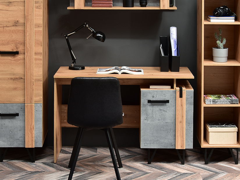 Obývací stěna Subrayado 04 (dub + černá)