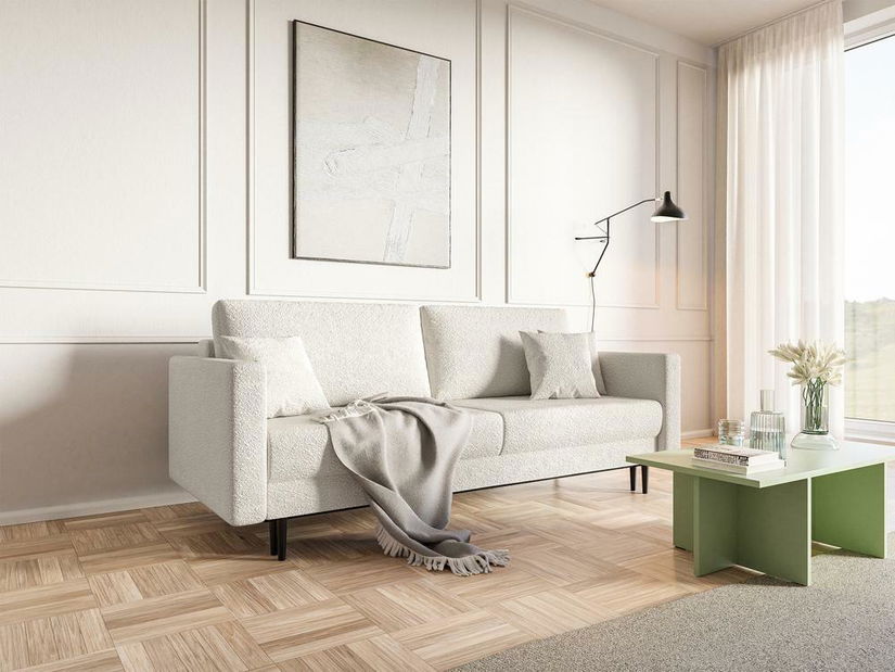 Pohovka trojsedačka Vallera (krémová + černá)