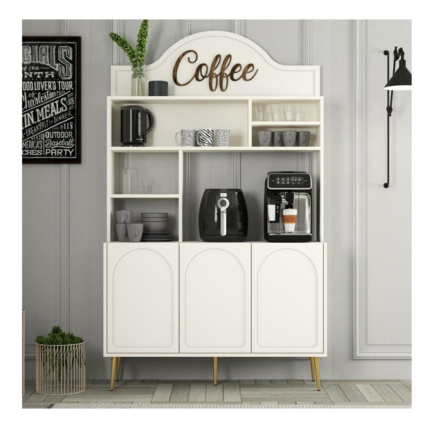 Příborník Lyantela 120 (krémová + zlatá)