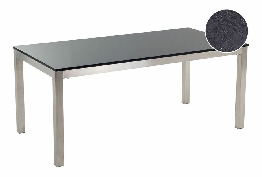 Zahradní stůl Grosso (černá) (přírodní kámen v celku)