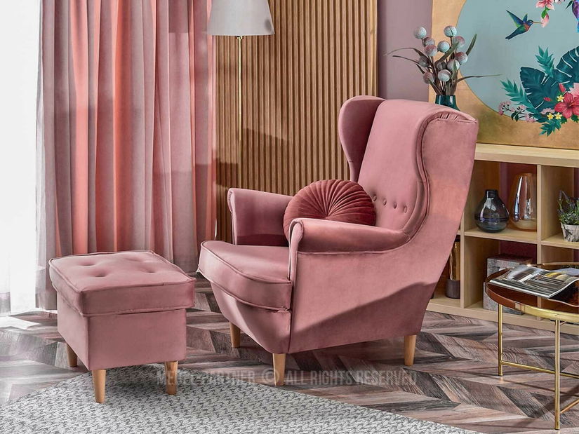 Křeslo ušák Margis (černá)