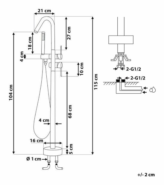 Vodovodní baterie Virgilia (bílá)