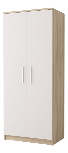 Šatní skříň Oleg III (bílá + dub sonoma)