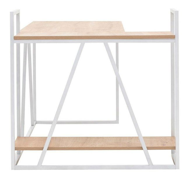 Psací stůl Nidupe 6 (dub safírový + bílá)