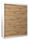 Šatní skříň 180 cm Verika 1 180 (bílá + dub artisan