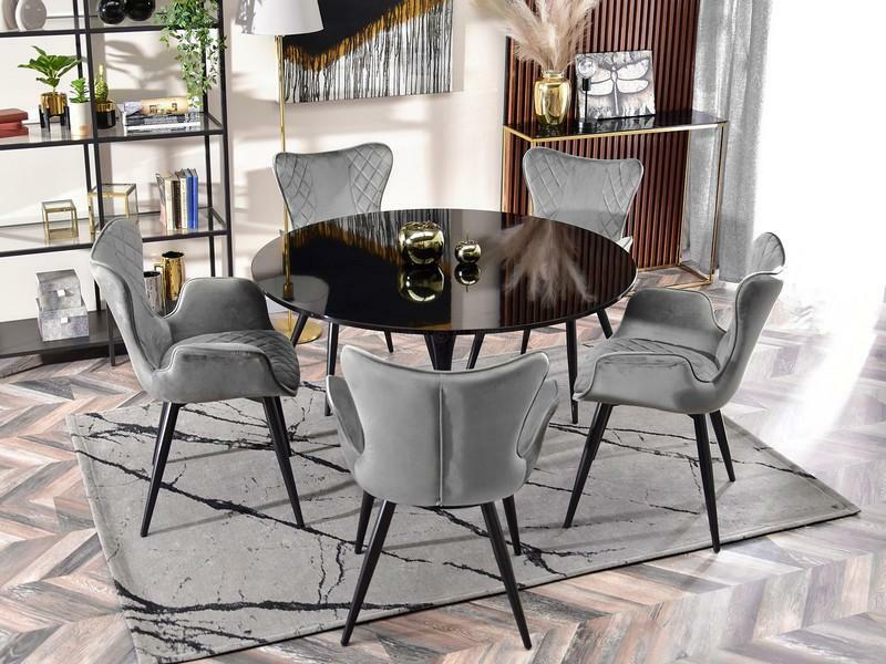 Židle Kammel (šedá + černá)