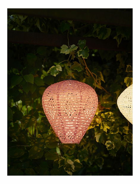 Závěsná LED lampa Giamira (růžová)