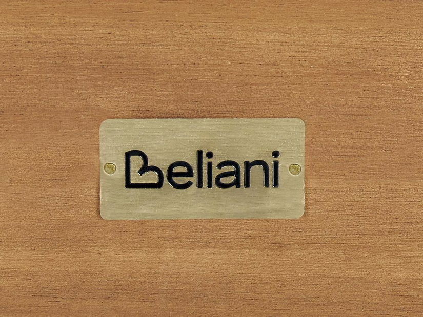 Zahradní pohovka Blas (světlé dřevo + krémová)