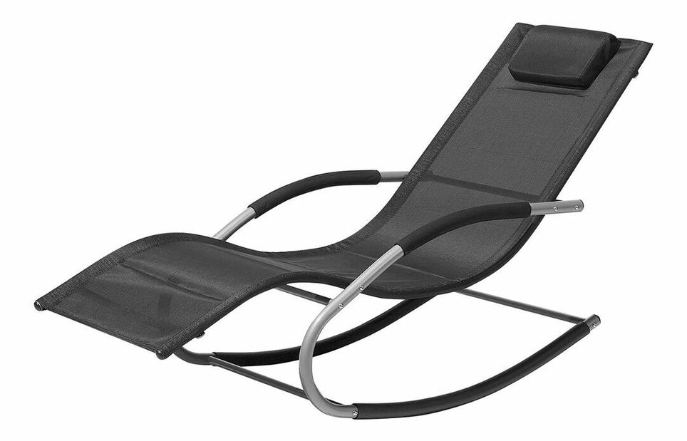 Zahradní lehátko Carro (černá)