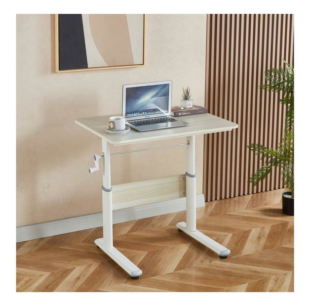 PC stolek Kasio (dub + bílá)