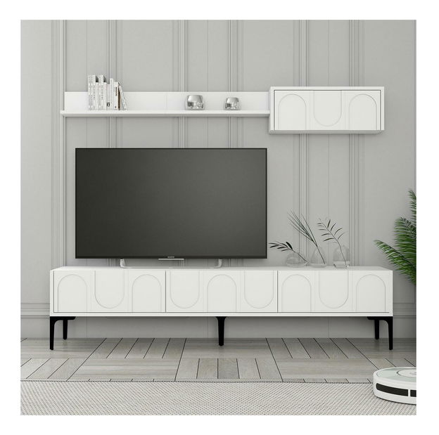 Obývací stěna Bipemu 4 (bílá + černá)