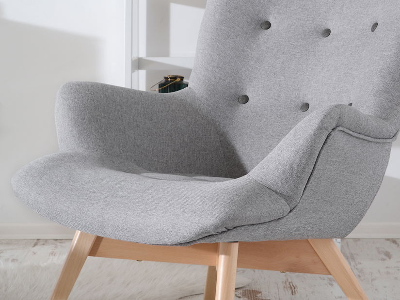 Designové křeslo Florentino (šedá + bílá)