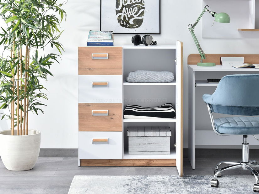 Nábytek do studentského pokoje Clerigo 01 (bílá)