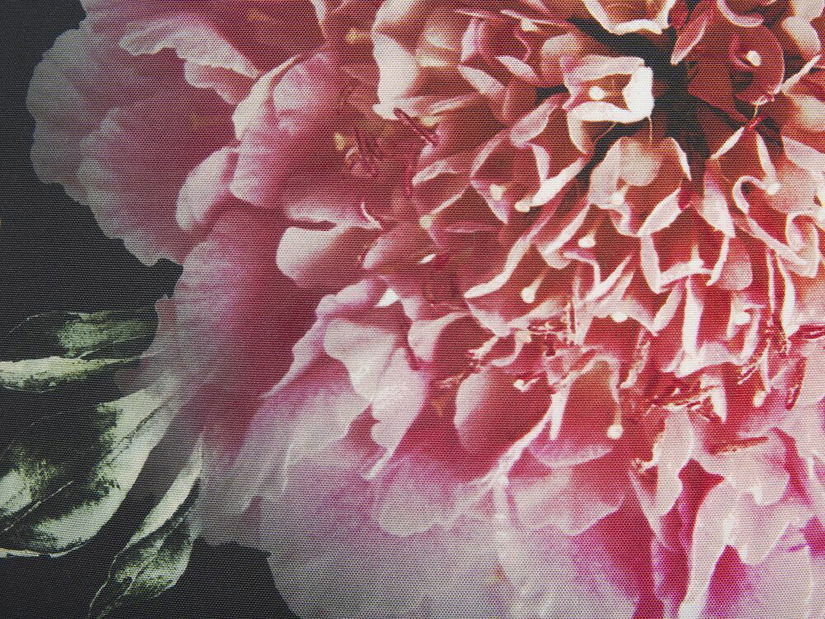 Sada 2 ozdobných polštářů 45 x 45 cm Hedry (černá)