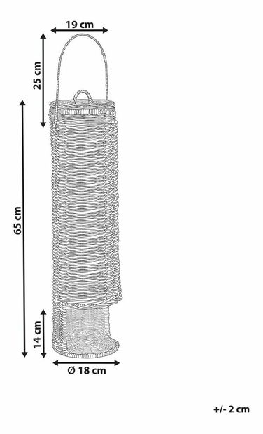 Stojan na toaletní papír Abez (přírodní)