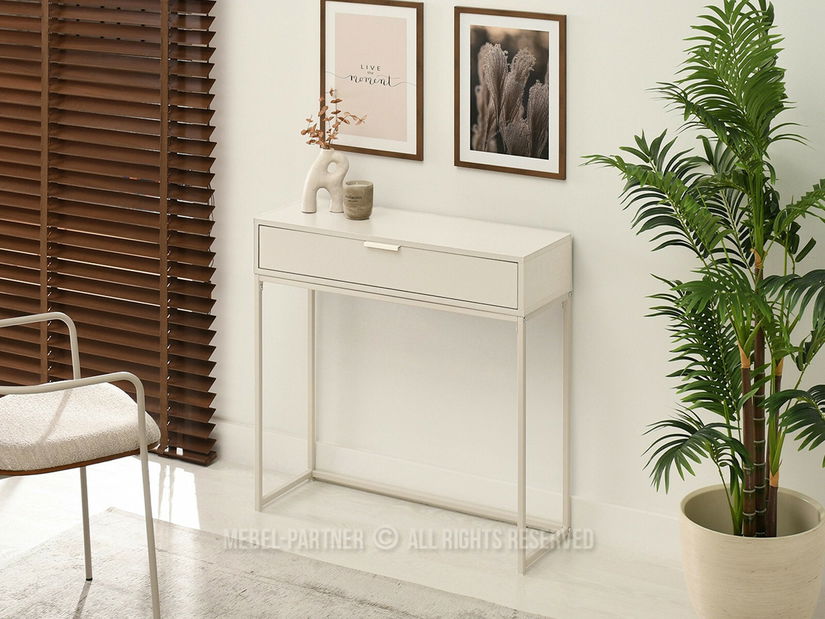 Konzolový stolek Noventa M (krémová)