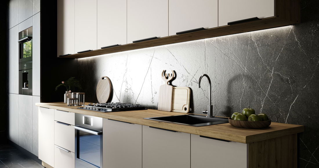 Horní kuchyňská skříňka Sayla 60 GU-36 1F (kašmír + dub artisan)