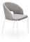 Jídelní židle Kristopher (šedá + bílá)