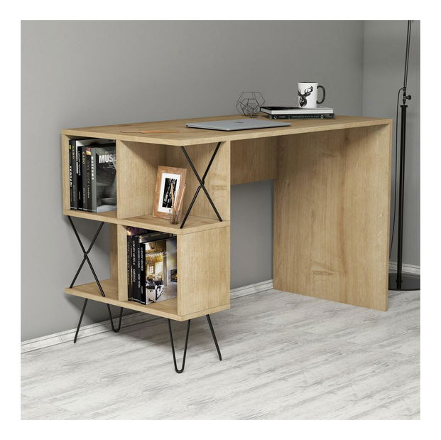 PC stolek Europa (dub + černá)