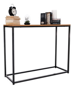 Konzolový stolek Kembi (dub + černá)