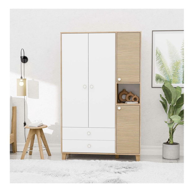 Šatní skříň Lizin 36 (dub bílý)