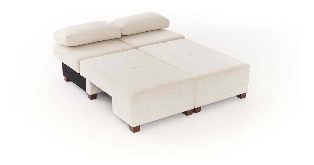 Rozkládací pohovka Perenilla C (krémová + ořech)