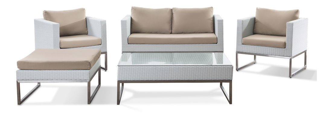 Zahradní sedací souprava Carpi (bílá)