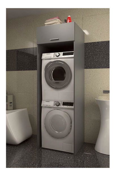 Skříňka Jerry (grafit)