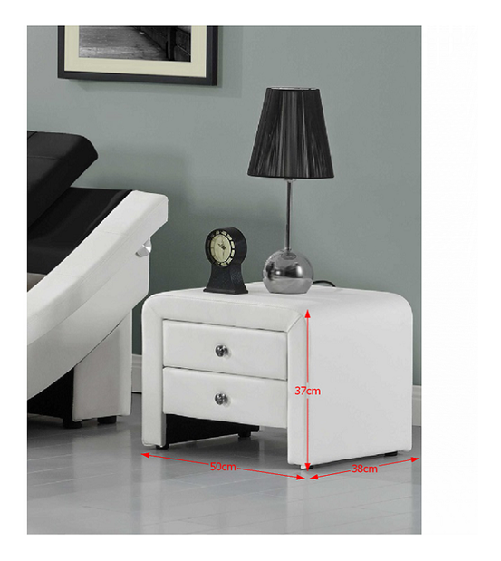 Noční stolek Wilmot (bílá)