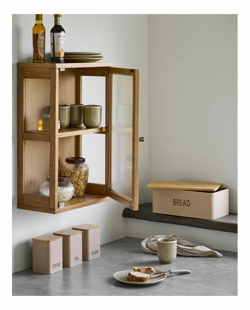 Chlebník se 3 plechovkami Tiaselia (béžová)