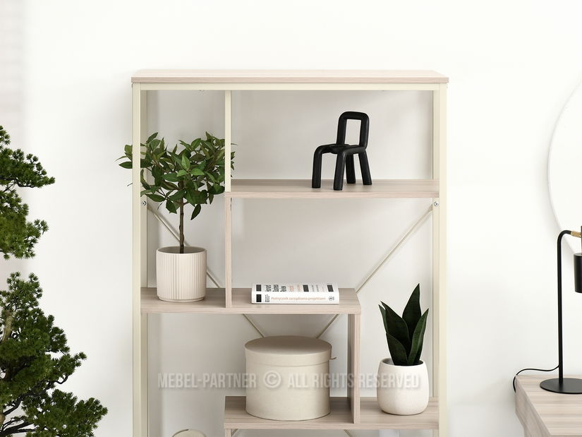 Regál Harp B (popelaváo béžová + krémová)