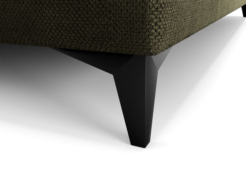 Jednolůžková postel 120 cm Ortega Bonell (olivová zelená) (s roštem, s úl. prostorem) (s LED osvětlením)