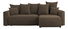 Rohová sedačka Denia (P) (tmavě hnědá)