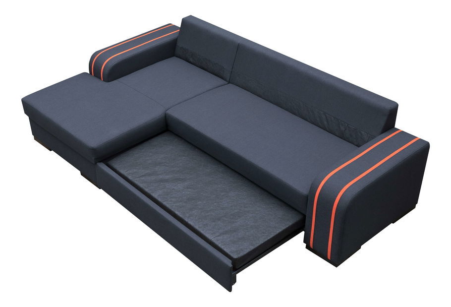 Rohová sedací souprava Valeta (světlešedá) (L)