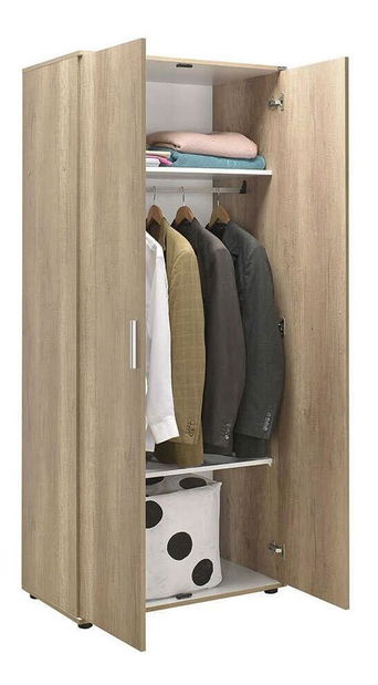 Šatní skříň Ginevra (ořech světlý)