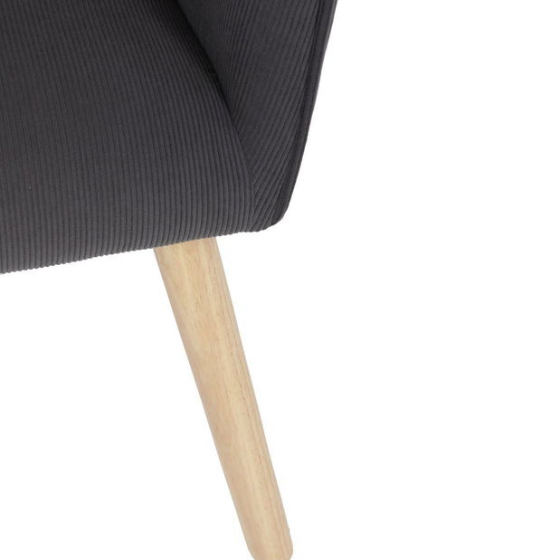 Křeslo Atribuian (tmavě šedá)