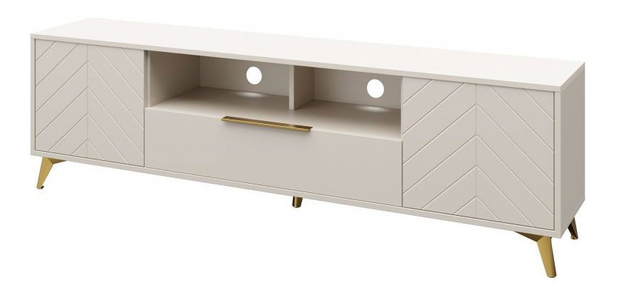 TV skříňka/stolek Semprum 2D1SZ (písková béžová)