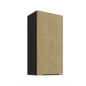 Horní kuchyňská skříňka Carminia 45 G-90 1F (dub cremona + černá)