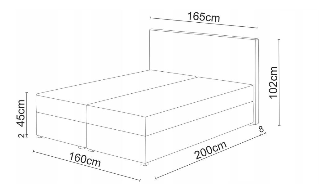 Boxspring postel 160x200 cm Karum (tmavě zelená) (s roštem a matrací)