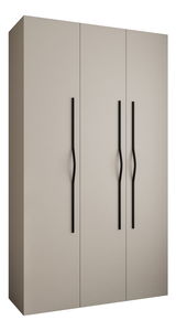 Šatní skříň 140 cm Carmela 40-2 (kašmír + černá)