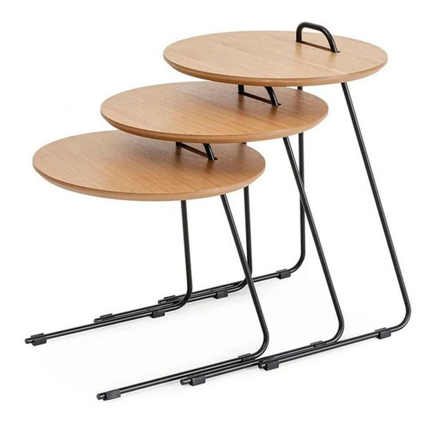 Set 3 příručních stolků Paniki (natural)