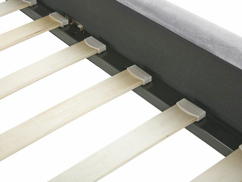 Manželská postel 160 cm Alise (šedá) (s roštem)