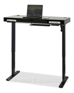 PC stolek Osto 120 (černé dřevo + černá)